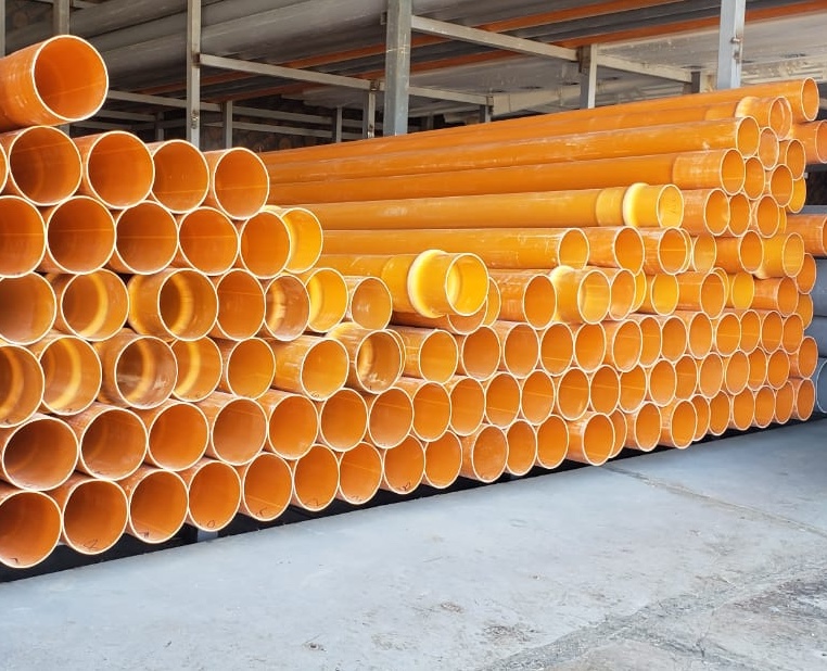 waste pipe 4 inch brown