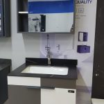 Bathroom Cabinet Vanity (White & Grey)