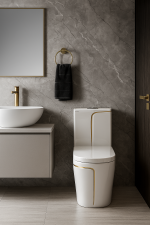 0T211 One Piece Toilet (White) - Image 2